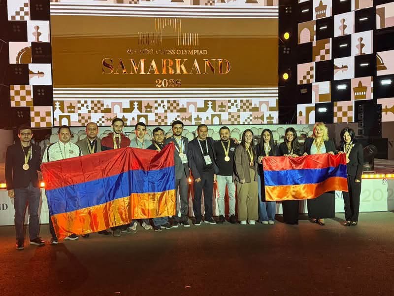 Հայաստանի շախմատի հավաքականները՝ օլիմպիադայի բրոնզե մեդալակիրներ