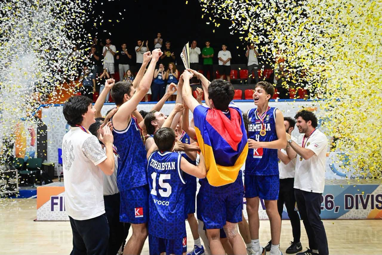 Armenia U16 National Basketball Team claims gold at the FIBA U16 EuroBasket, Division C
