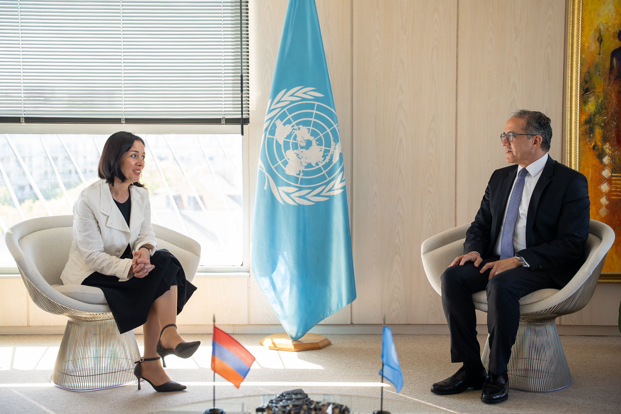 Zhanna Andreasyan Met with UNESCO Director-General Khaled El-Enany